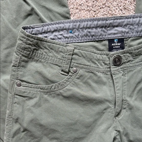 KÜHL Women's Green Trekr™ Capri Pants Hiking Outdoor Gorpcore size 6 - Picture 8 of 16